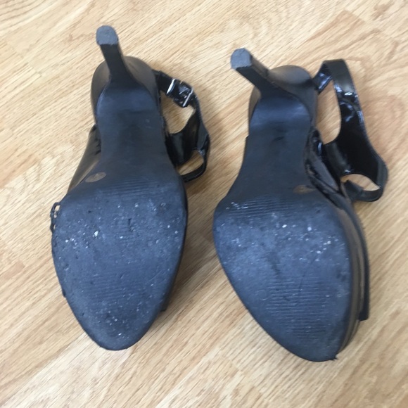 Jessica Simpson Bansi Black Platform Heels 6.5 - Picture 3 of 4